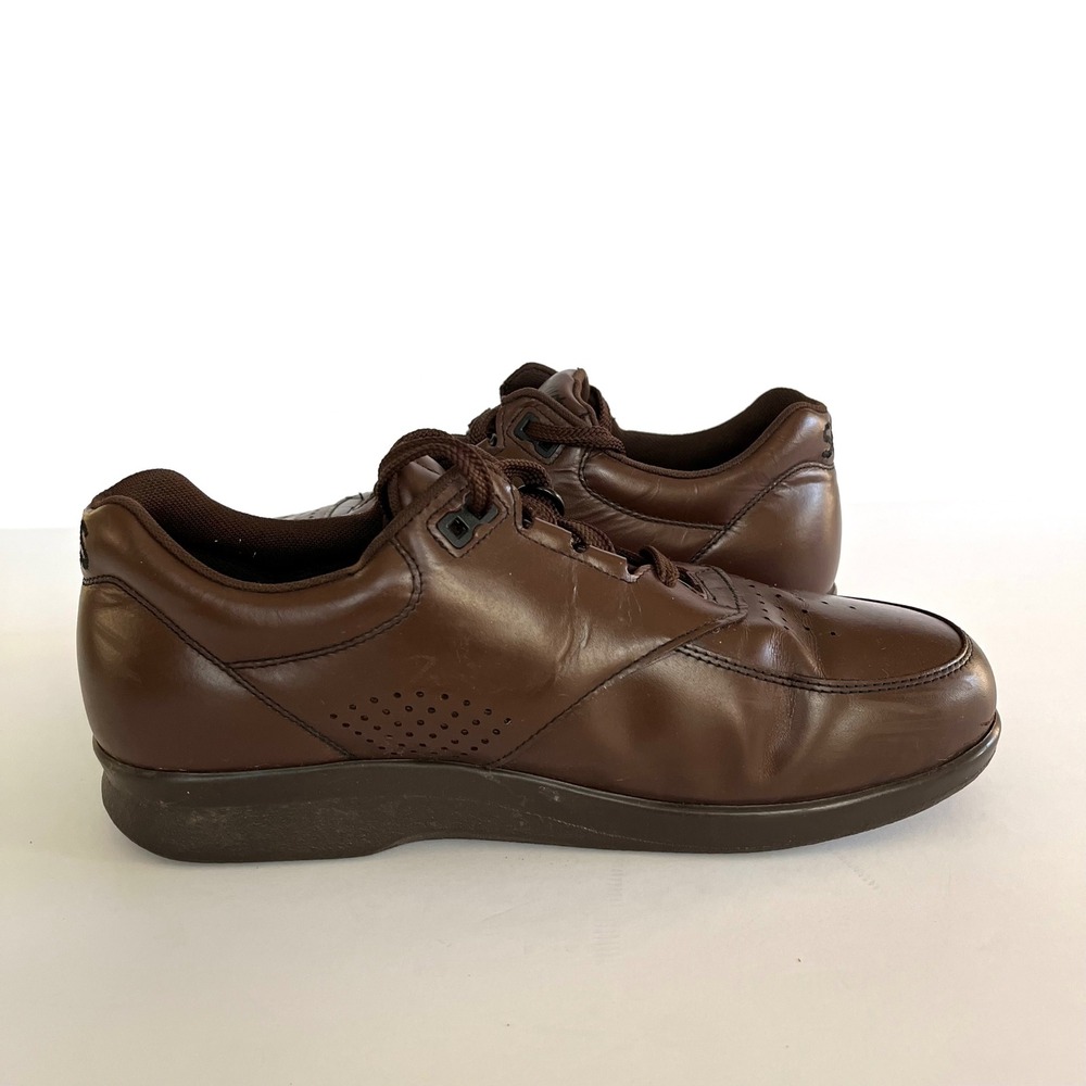 SAS Time Out Men's Walking Shoes Brown Leather Lace Up Comfort Sneakers 8.5 M - Picture 5 of 10